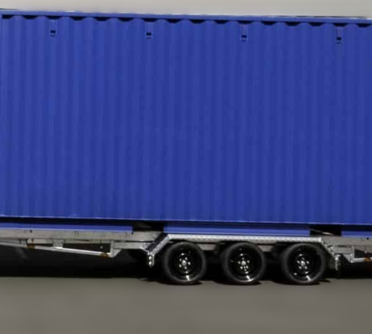 Opslagcontainer voor de deur